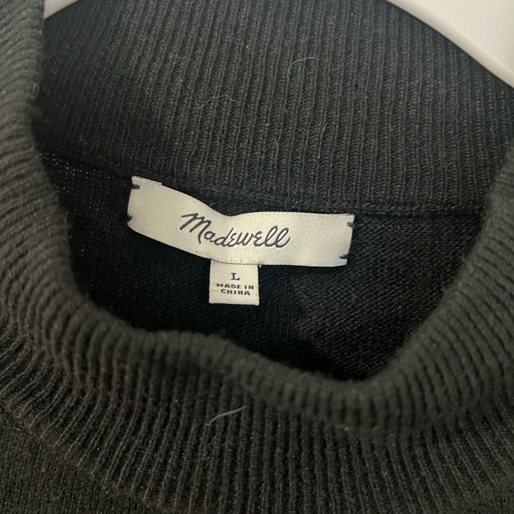 Madewell Ashbury Mockneck Black Sweater - Picture 5 of 7